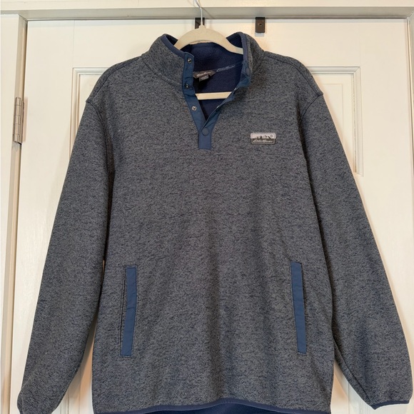 Eddie Bauer Other - Eddie Bauer Charcoal and Navy Knit Sweater